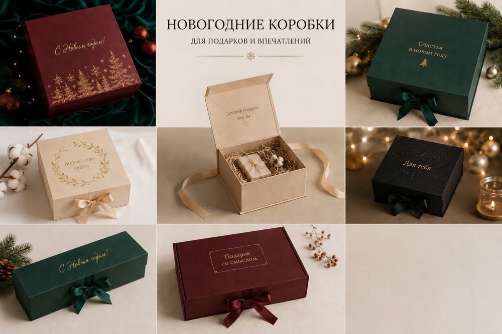 Подарочные коробки из бархата