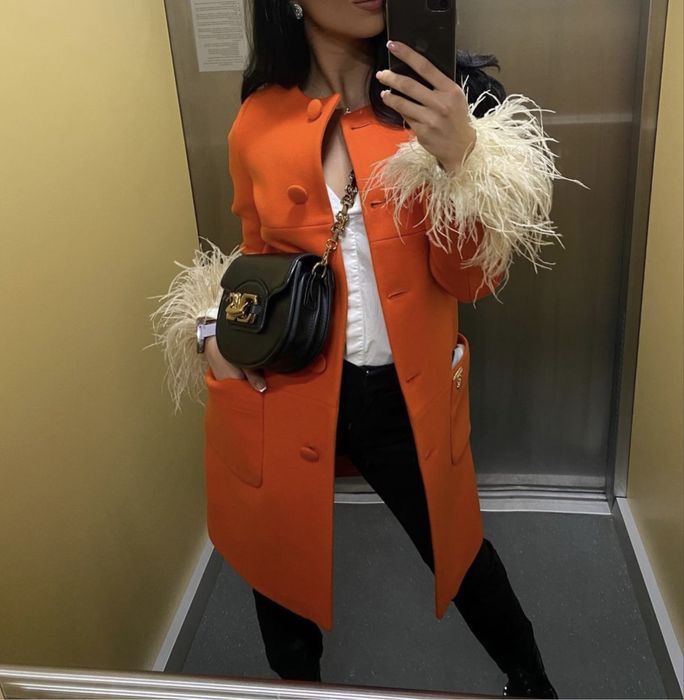 Дамско палто + шал