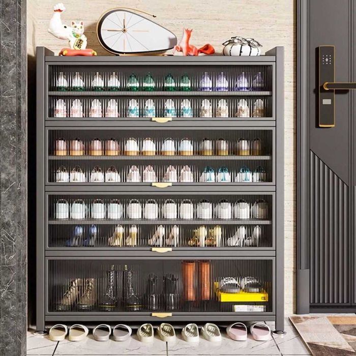 Пылезащитный ПВХ шкаф/сдвижные дверцы/для чисто прихожей