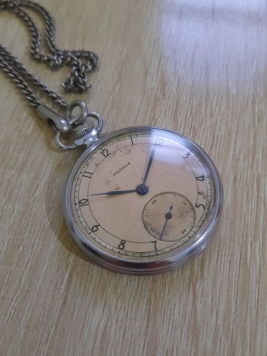 Редкие карманные часы ЧК-6 1950г.