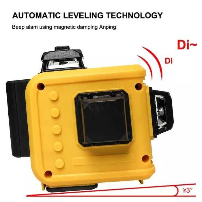 Trepied reglabil 1m-1,6m cu laser telecomandat 360°