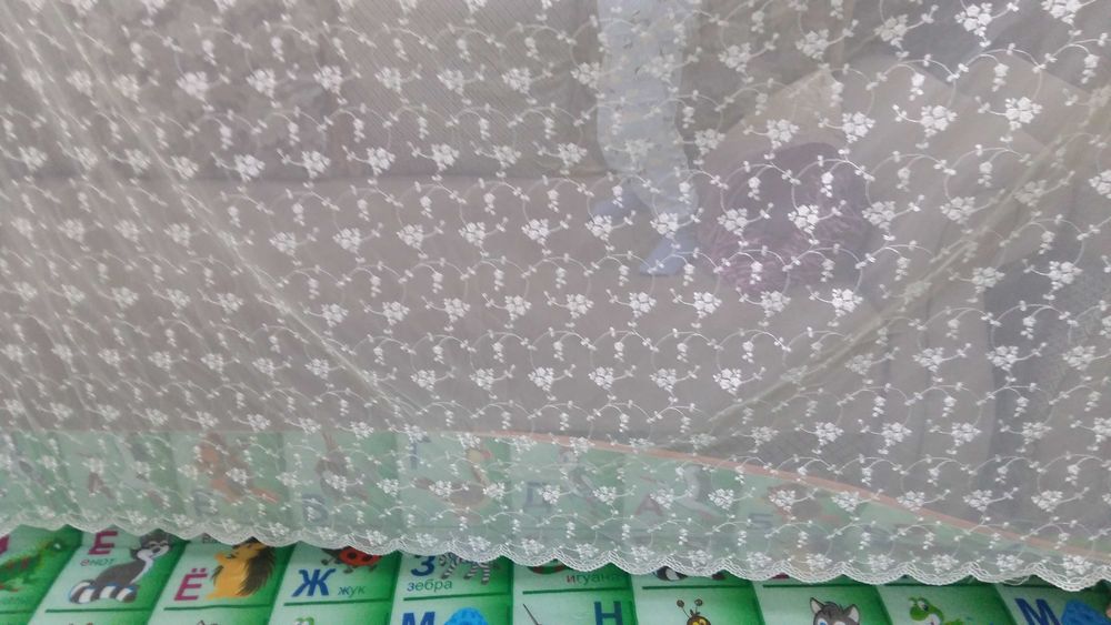 Тюль белого цвета