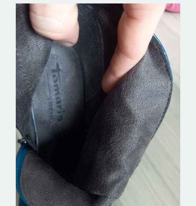 Botine Tamaris ,albastru petrol nr 40
