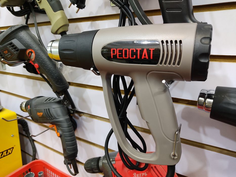 Фен Строительный технический РЕОСТАТ 2000вт Fen