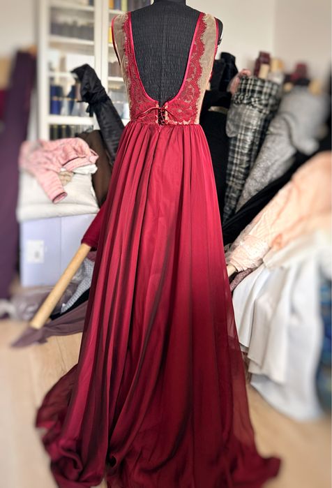 Rochie  Ana Radu de seara, eveniment, eleganta, grena