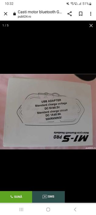 Casti motor bluetooth