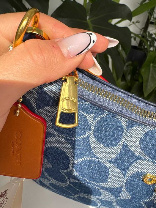 Geanta Coach Terry denim