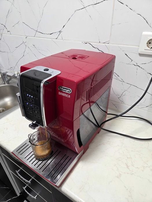 Espressor Automat DeLonghi Dinamica ECAM350.15.R Aparat cu Cafea Boabe