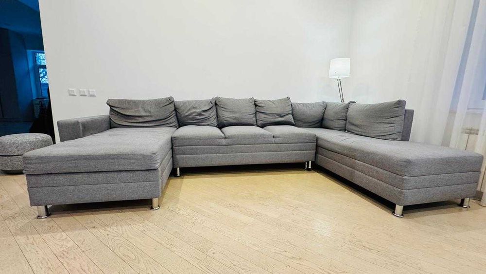 Продам серый диван 3,6 м (б/у)