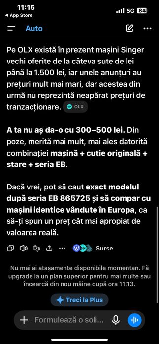 Vand mașină manuală de cusut!