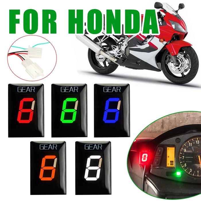 Indicator treapta viteza moto Honda Cbr F4i Cb500 Cb600 Cb900 Cb1100. Gear indicator honda old models