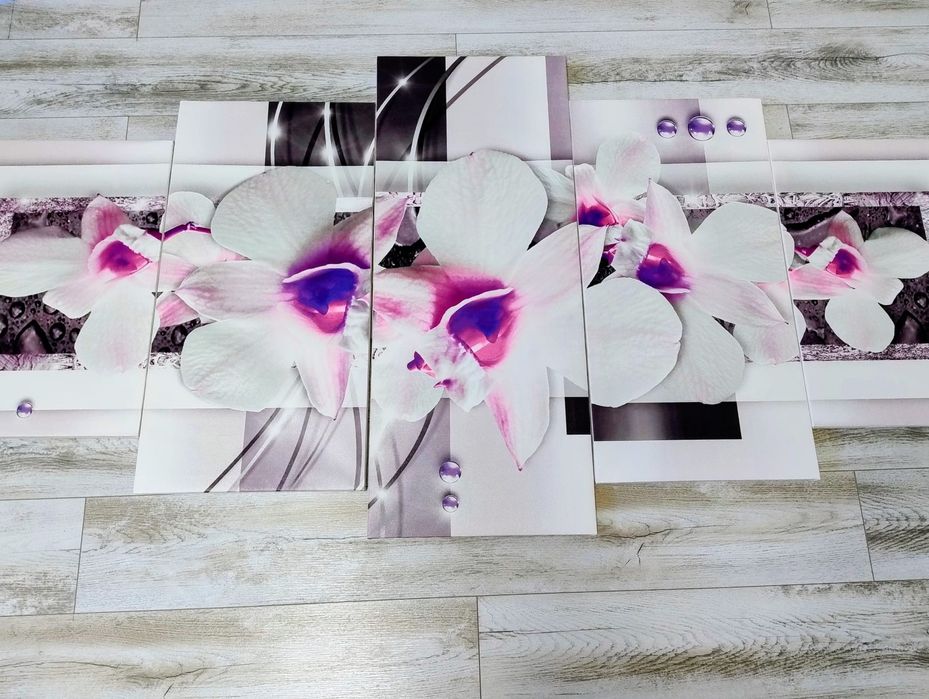 Tablou canvas orhidee din 5 piese
