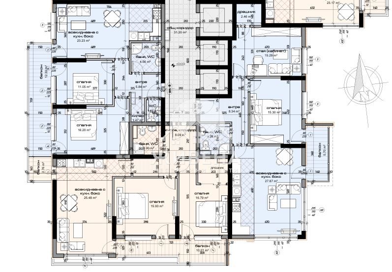Продава се Тристаен апартамент в Варна, Младост 1 - 105 кв.м за 1610 €/кв.м - Снимка #2