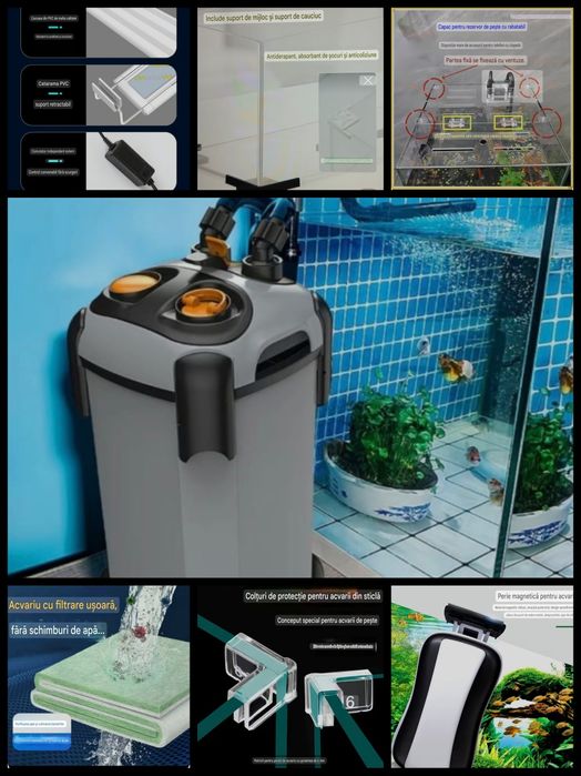 Filtru extern si gratis accesorii acvariu