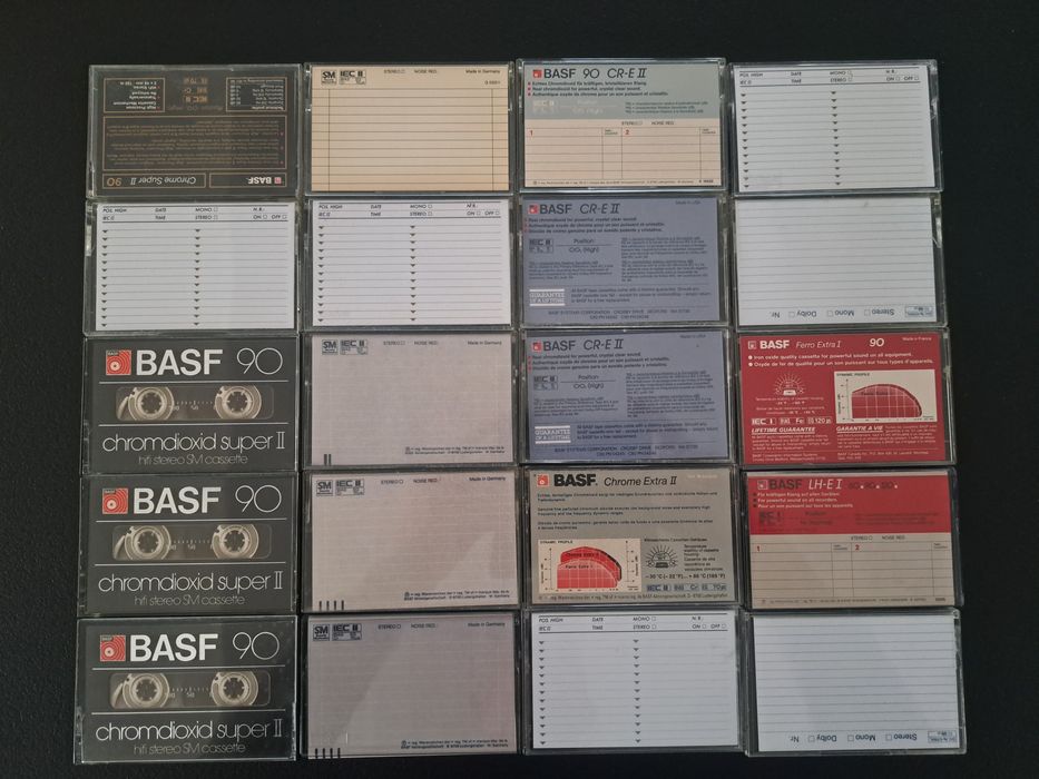 casete audio Basf Agfa Tdk Raks Sony