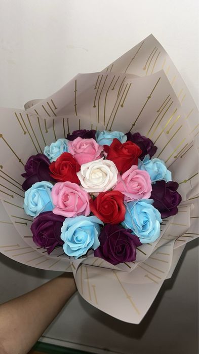 Buchete din trandafiri (sapun)