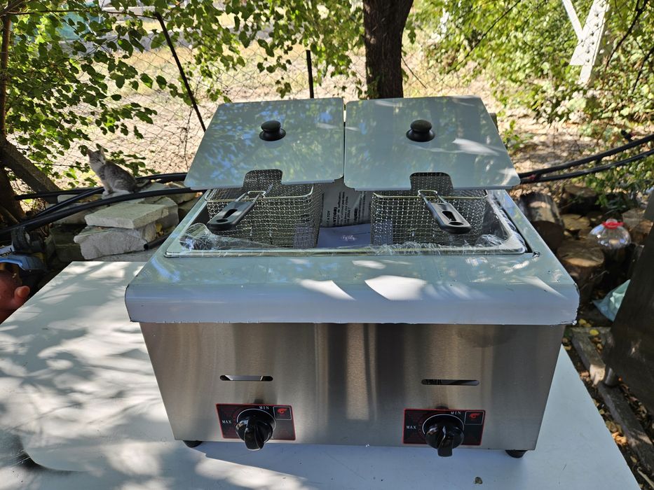 Фритюрник специално за пържене на мекици понички голяма вана