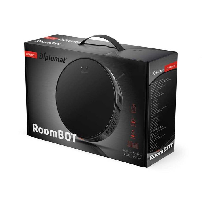 Прахосмукачка робот Diplomat Robbo S1 / ТОП ЦЕНА