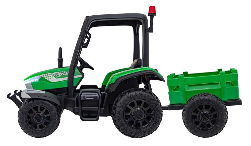 Tractor electric pt copii cu remorca Autokids BLAST Z 24V (206) Verde