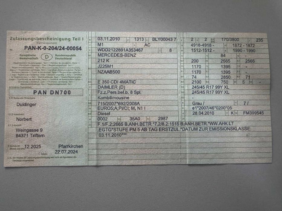 Motor 3.0Cdi V6 Mercedes Sprinter/ML350CDI/E350CDI/C320CDI