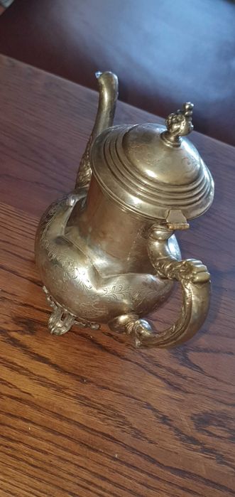 Антикварен посребрен чайник E.S.P.N.A1 Sheffield Англия отличен