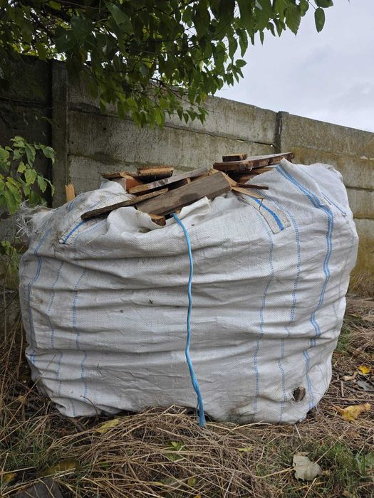 Lemn de foc la sac mare Big Ban, pal, brad, paleti, deseuri