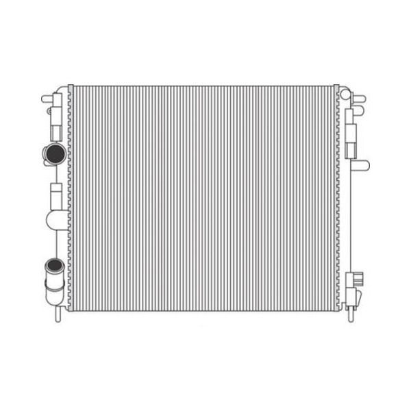 Radiator apa Dacia Logan; Renault Logan, Clio, Kangoo 192008, Symbol 202013, Thalia 202013, Thalia 192008; Nissan Kubistar, 1.4, 1.5 dci, 1.6, 1.9