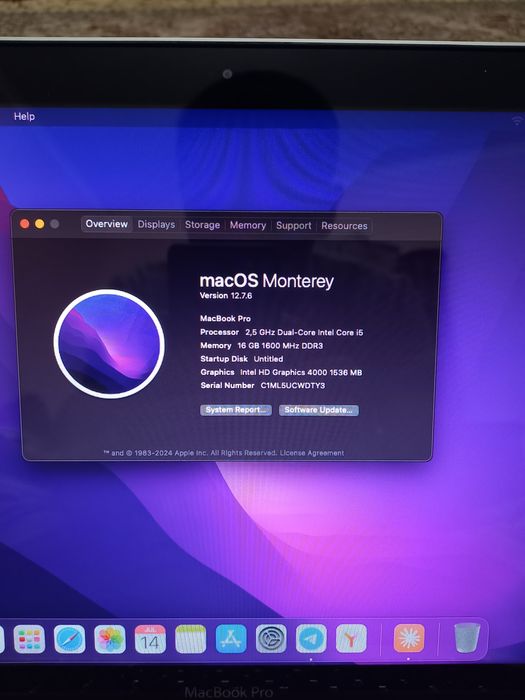 MacBook Pro 16/256 GB
