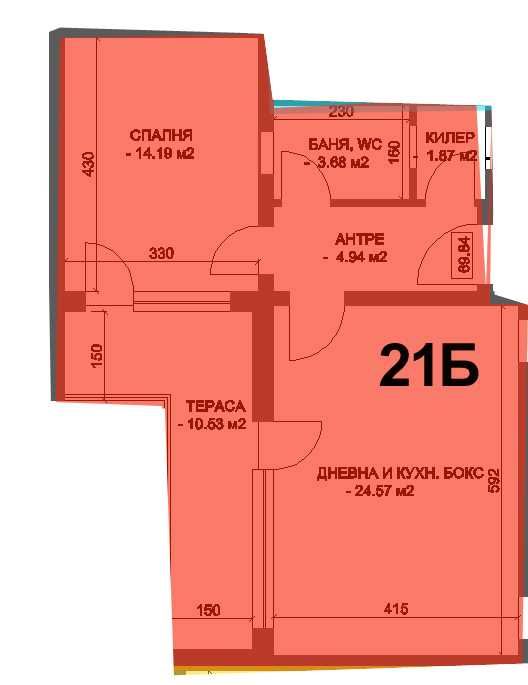 Продава се Тристаен апартамент в Пловдив, Коматево - 103 кв.м за 830 €/кв.м - Снимка #18