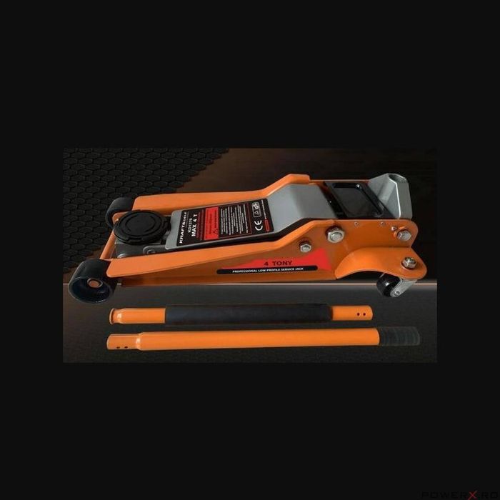 Cric hidraulic tip crocodil 4 tone, cu roti, 95-552 mm, 2 cilindrii,