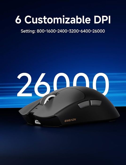 Игровая мышка Eweadn S9 Black Tri-Mode