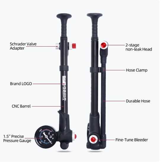 Pompa suspensie compatibila Rockshox Fox 300psi -20bari  mountainbike