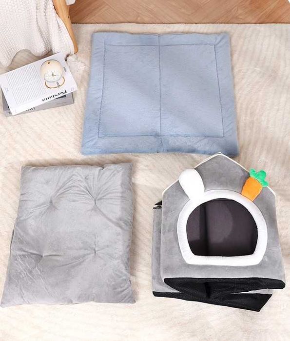 Нова сгъваема плюшена Кучешка къща * Котешка къщичка