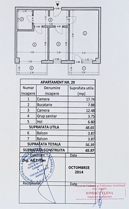 PRET CORECT !Apartament Confort Urban complet mobilat, loc parcare