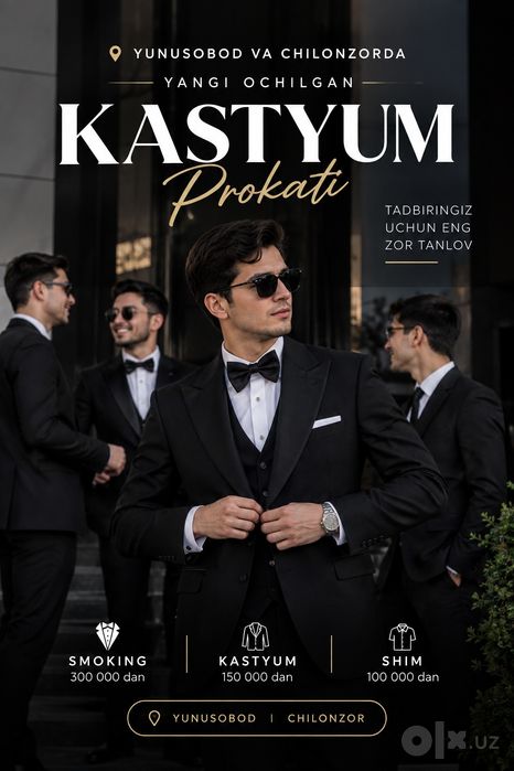 Prakat kastum shim arenda kostyum