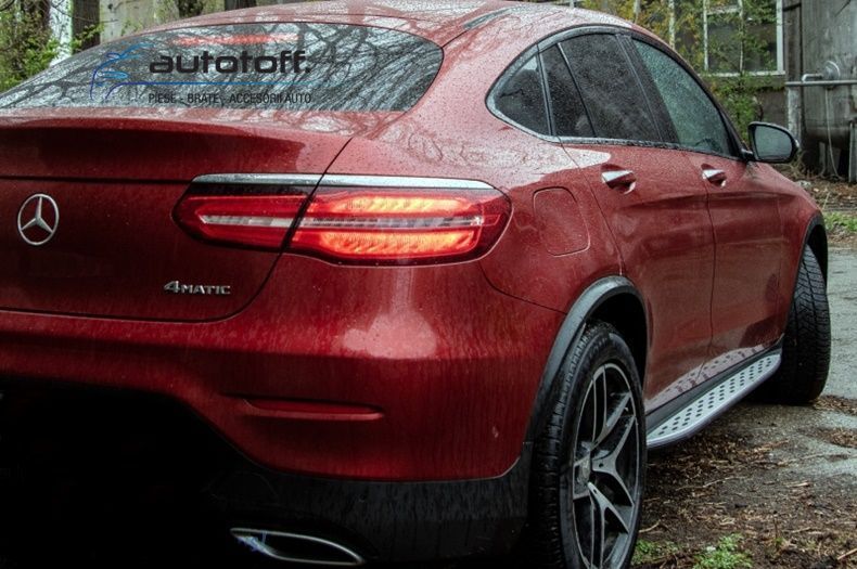 Praguri laterale Mercedes GLC Coupe C253 (2015+) din aluminiu