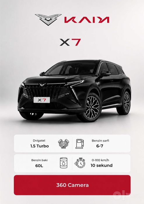 Kaiyi X7 7orindiqli krosover