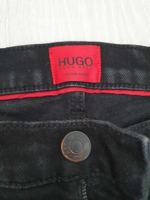 Blugi hugo boss biker marimea 31 negri