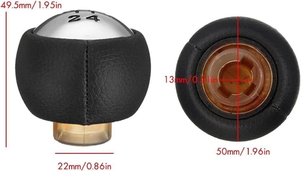 топка кожена за скоростен лост на peugeot, citroen ,пежо, ситроен ...