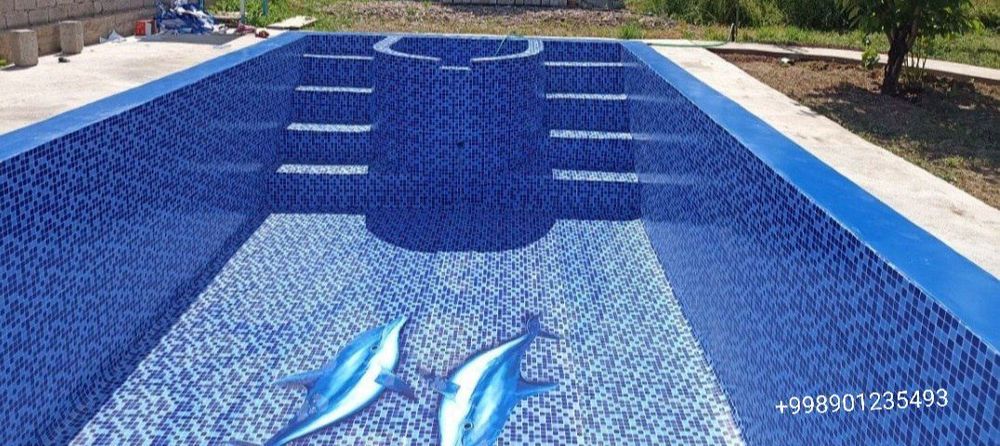 Бассенлар учун тент банер установка