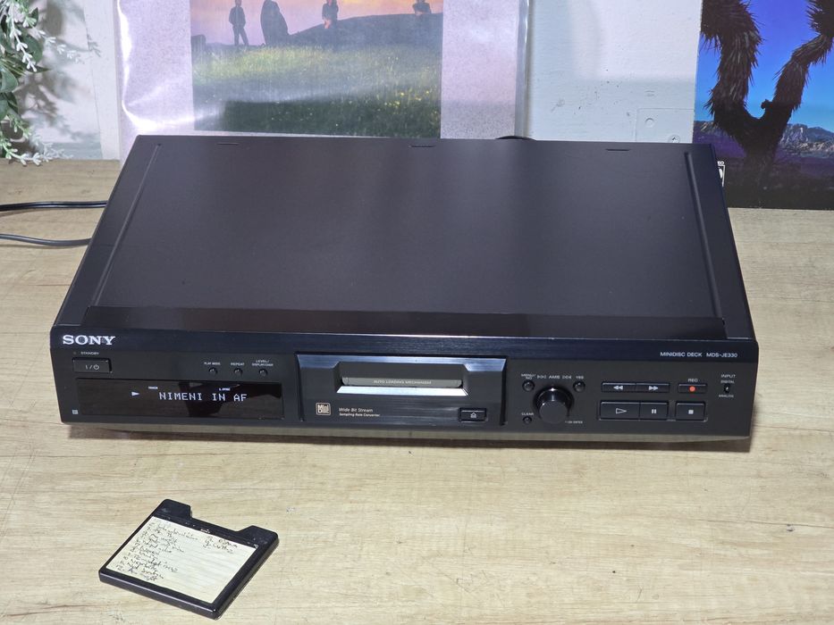 Minidisc player SONY MDS-JE330, MD text, recorder