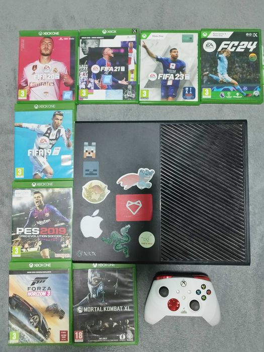 Xbox one 500gb cu jocuri pe cd și digitale incluse