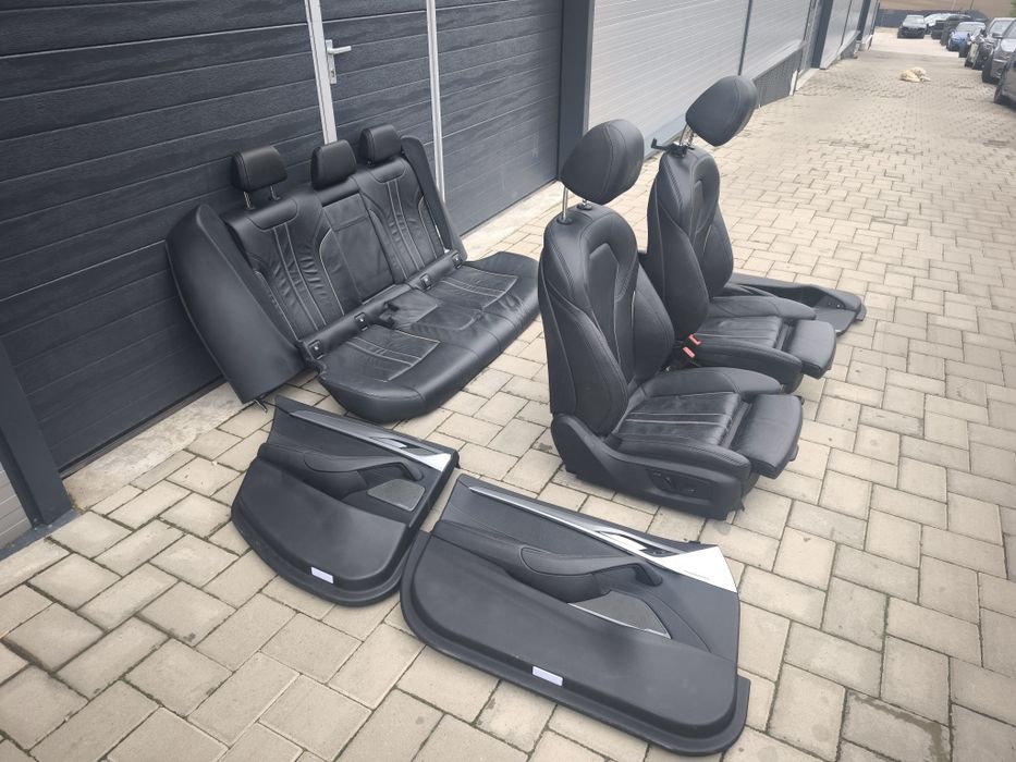 Interior piele neagra incalzit recaro BMW seria 5 G30 2018