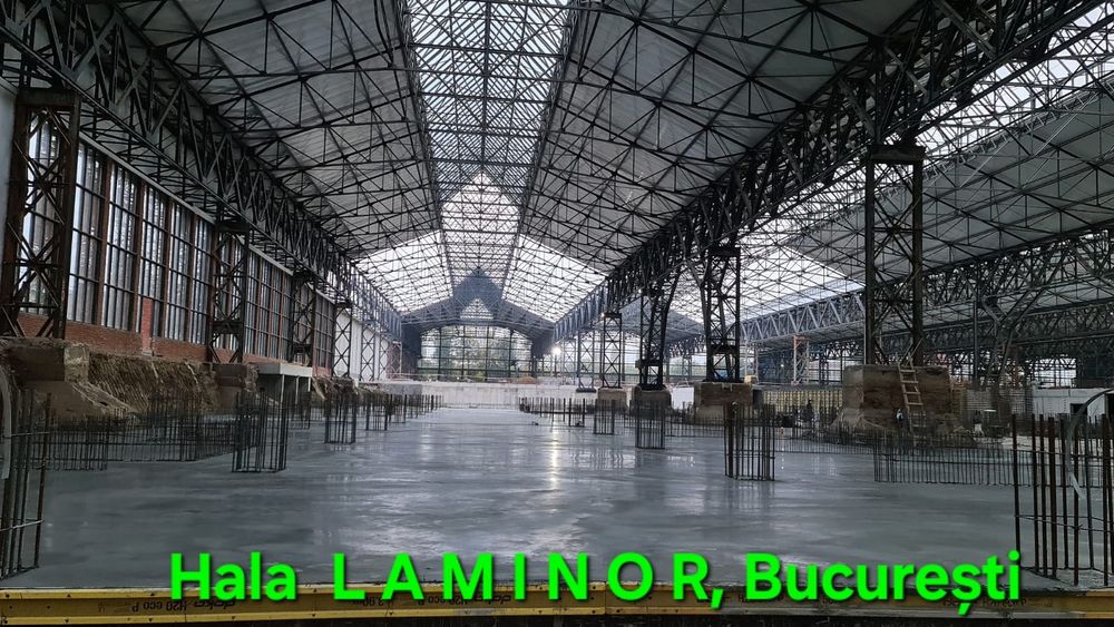 Turnari beton Elicopterizat- finisat cu Quarț, Periat antiderapant, Pardoseli Industriale cu cuart, sapa din beton in curte, platforme betonate