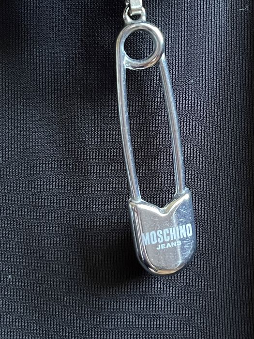 Tricou maieu Moschino negru cu argintiu