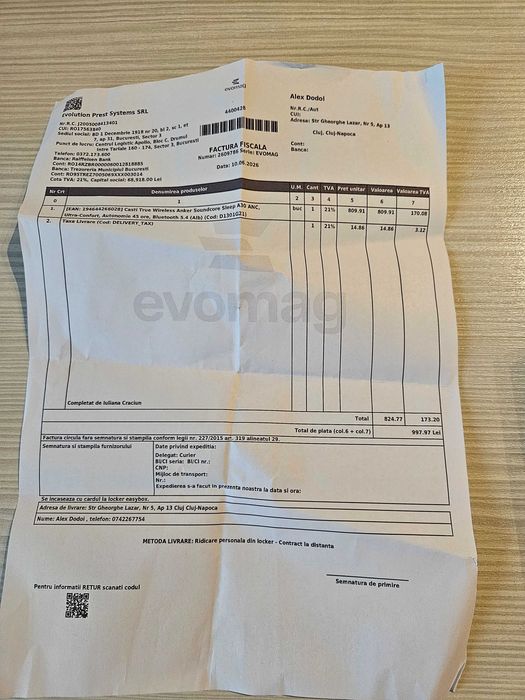 Vând căști Soundcore Sleep A30, noi nouțe (-30%)