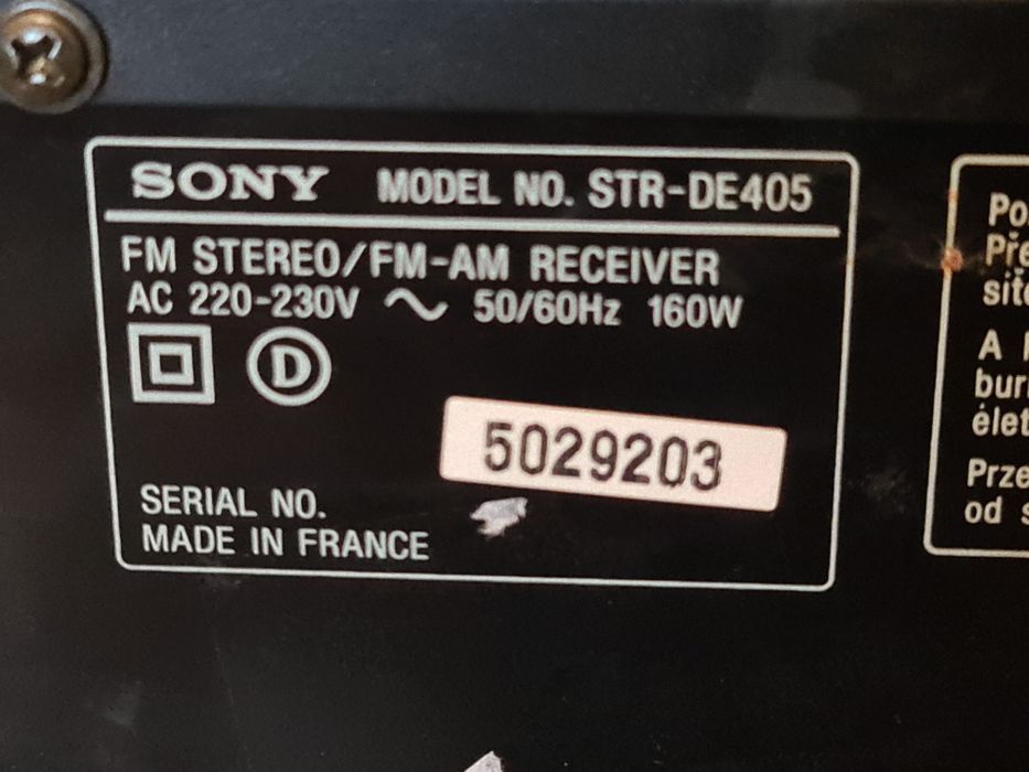 Amplificator sony