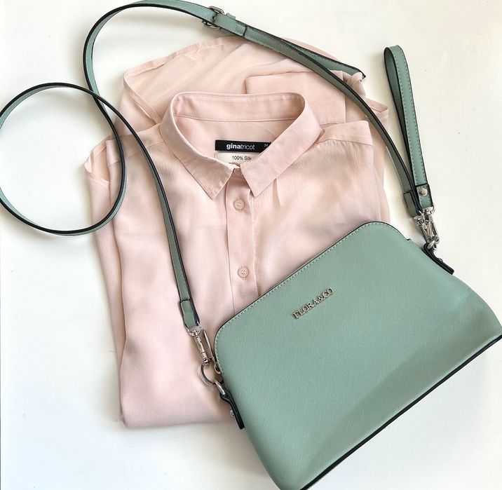 Нежна копринена риза Gina Tricot 100% silk