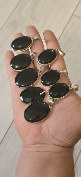 Pandante argint onix