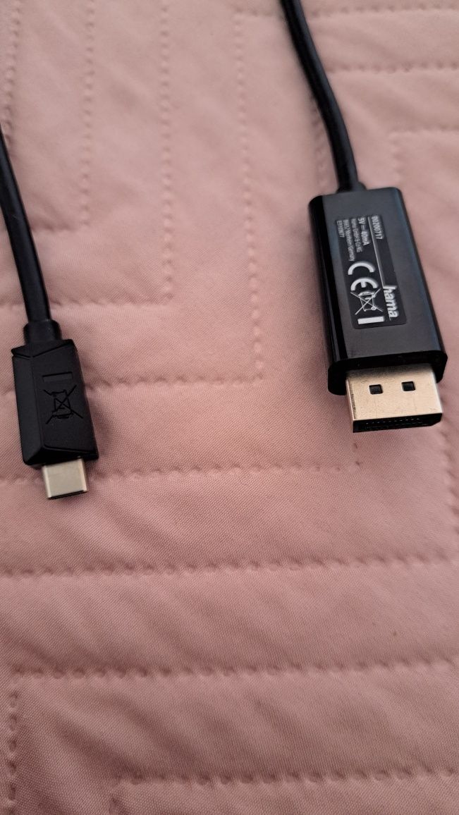 Cable USB-C - DisplayPort Hama 4K, 00200717